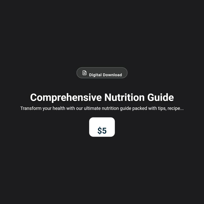 Comprehensive Nutrition Guide